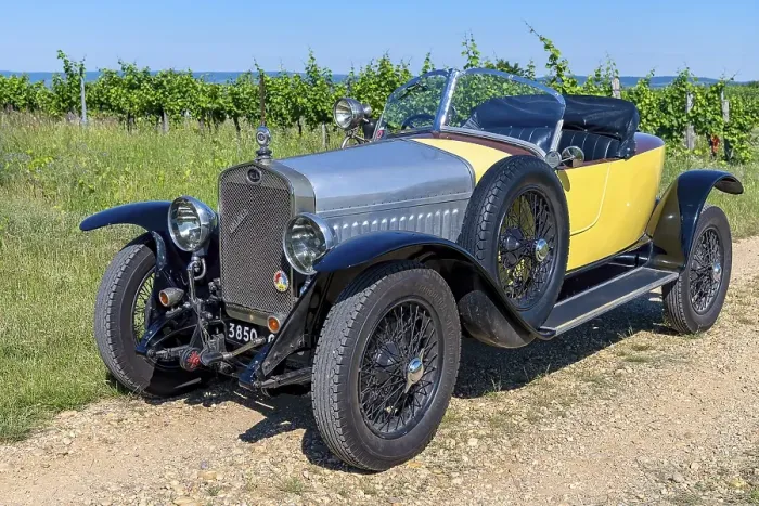Framed Print : Oldtimer Delage DISS, Roadster