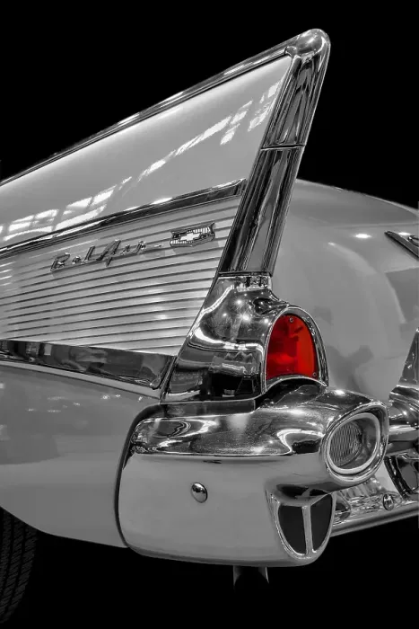 Framed Print : Oldtimer detail, Chevrolet Bel Air 1957