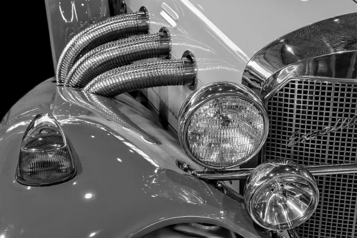 Framed Print : Oldtimer detail, Excalibur Series II Framed Print : Oldtimer detail, Excalibur Series II