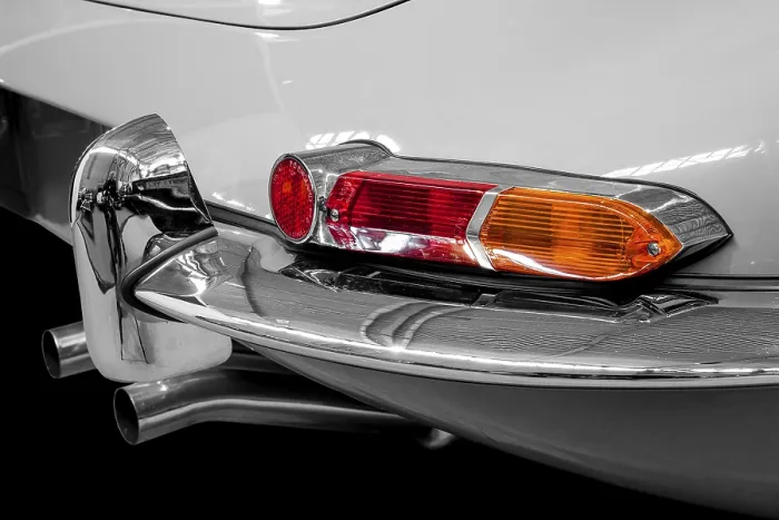 Framed Print : Oldtimer detail, Jaguar E Series 1 Framed Print : Oldtimer detail, Jaguar E Series 1