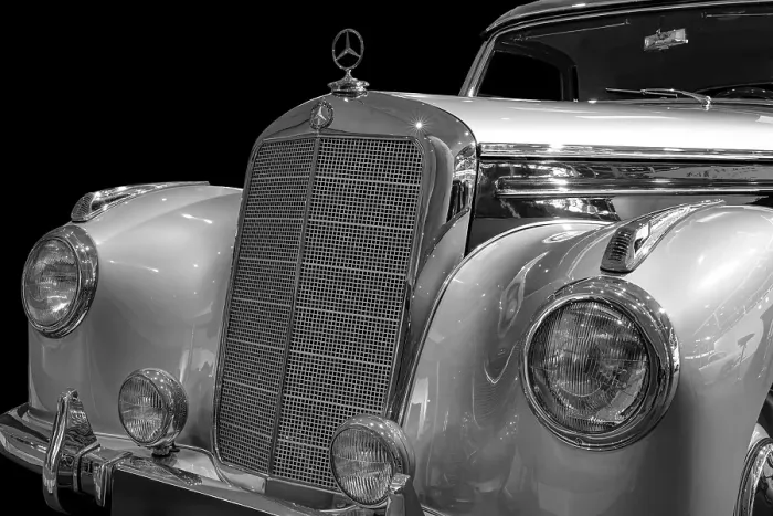 Framed Print : Oldtimer detail, Mercedes 220 A cabriolet Framed Print : Oldtimer detail, Mercedes 220 A cabriolet