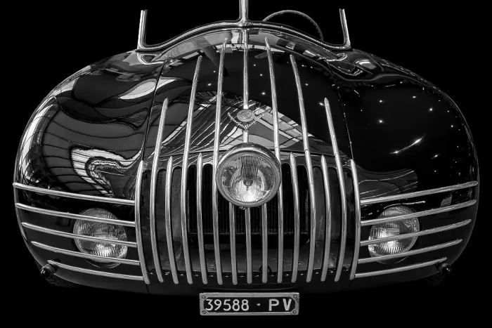 Framed Print : Oldtimer detail, Stanguellini 1100 Sport Barchetta Ala d Oro