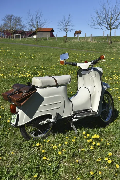 Framed Print : Oldtimer, GDR moped Schwalbe KR 51 year of construction 1967 Framed Print : Oldtimer, GDR moped Schwalbe KR 51 year of construction 1967