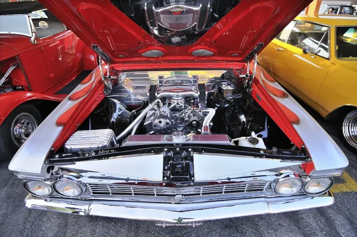 Framed Print : Oldtimer meeting, Burbank, Los Angeles