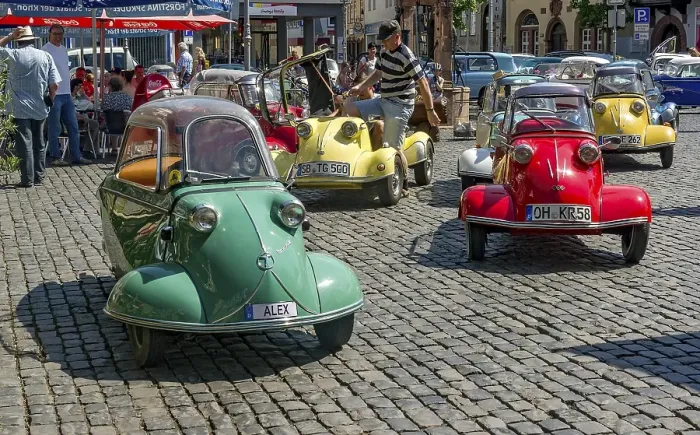 Framed Print : Oldtimer Messerschmitt KR 175 microcar