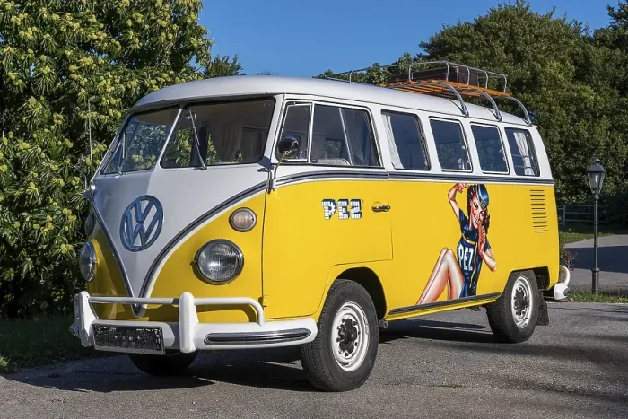 Framed Print : Oldtimer VW T1, Bulli, year of construction 1967