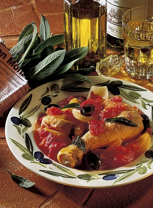 Framed Print : Olive chicken florentine, Italy