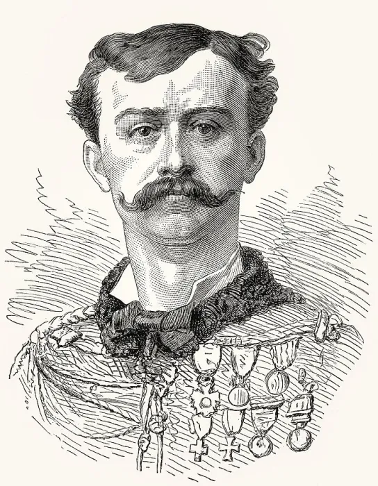 Framed Print : Oliviero Bixio, commander of expedition to the Isthmus of Panama