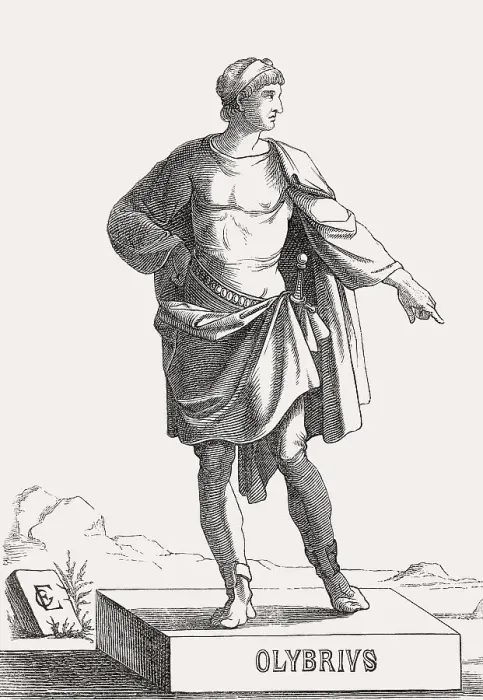 Framed Print : Olybrius, Anicius Olybrius Augustus