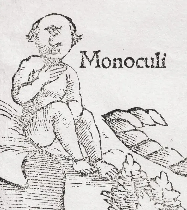 Framed Print : One-eyed Giant (Monoculi), detail Framed Print : One-eyed Giant (Monoculi), detail