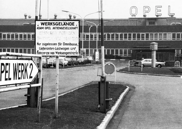 Framed Print : The Opel plant in Bochum, here on 2 February 1972