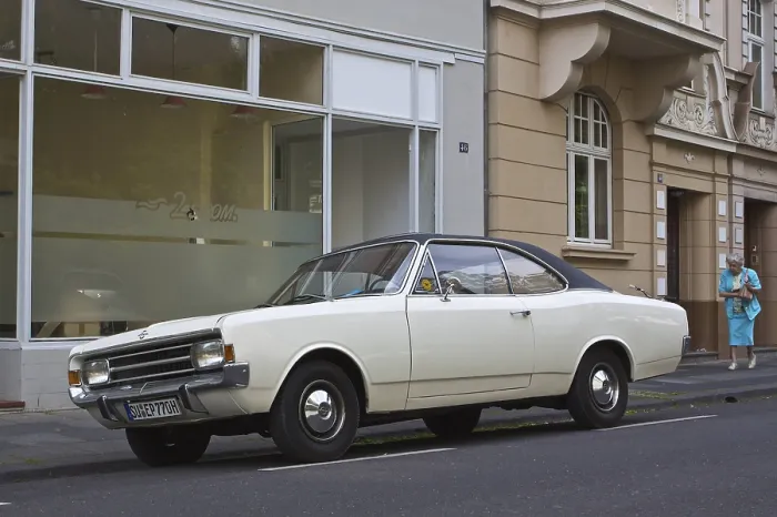 Framed Print : Opel Rekord 1900L Coupe from the 1960s