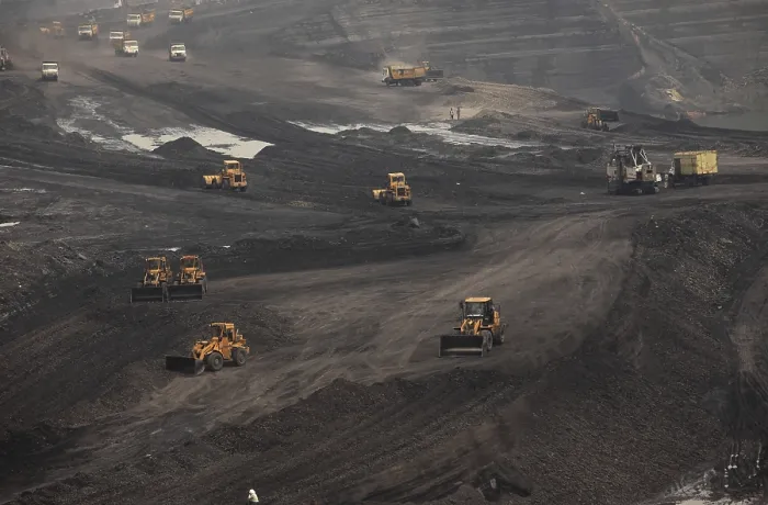 Framed Print : Open cast coal mines of the Mahanadi Coal Fields Limited at Jharsuguda Orissa India Framed Print : Open cast coal mines of the Mahanadi Coal Fields Limited at Jharsuguda Orissa India