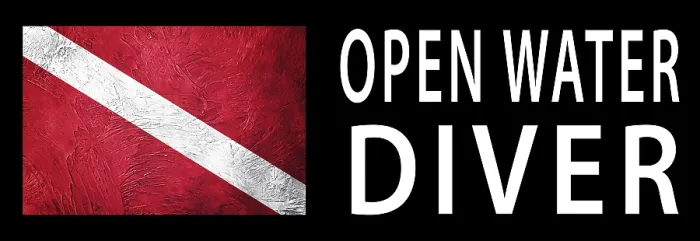 Framed Print : Open Water Diver, Diver Down Flag