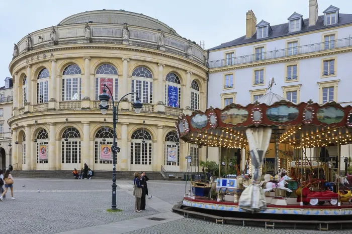 Framed Print : Opera de Rennes opera house on the Place de la Mairie