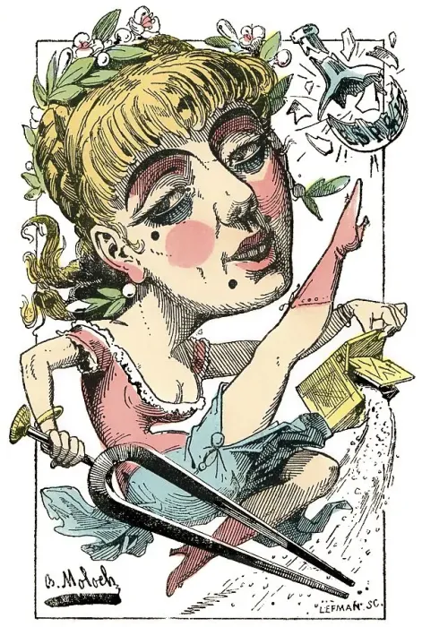 Framed Print : Operetta, personified as Zoe Operette