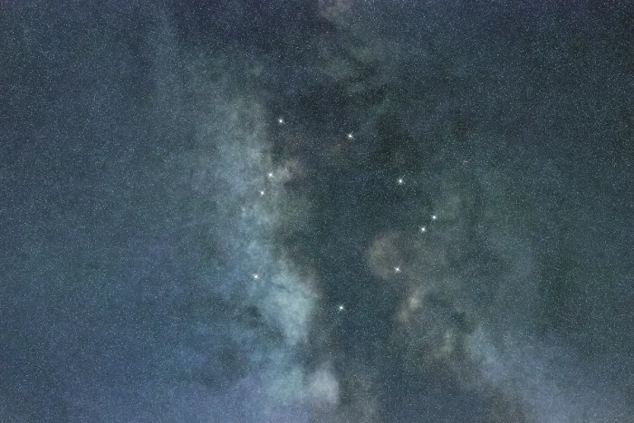 Framed Print : Ophiuchus star constellation, Night sky Framed Print : Ophiuchus star constellation, Night sky