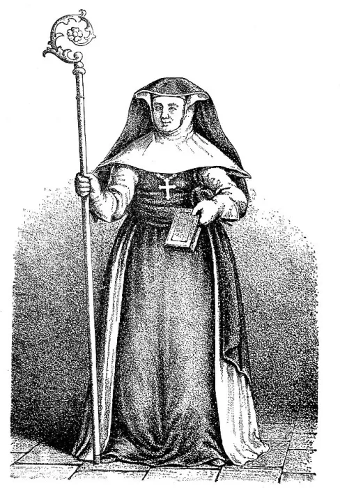 Framed Print : Order Dress of the Abbess of St Framed Print : Order Dress of the Abbess of St
