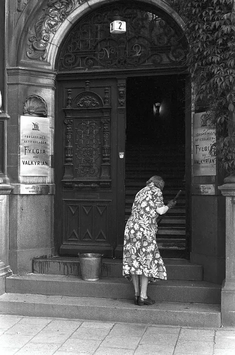 Framed Print : Ordinary people at work in the 1950s