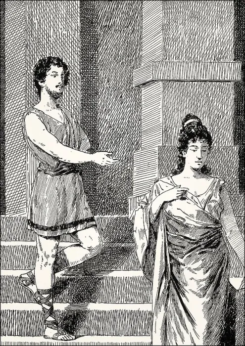 Framed Print : Orestes with Iphigenia, scene from Iphigenia in Tauris Framed Print : Orestes with Iphigenia, scene from Iphigenia in Tauris