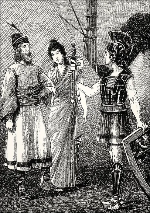 Framed Print : Orestes with Iphigenia and Thoas Framed Print : Orestes with Iphigenia and Thoas