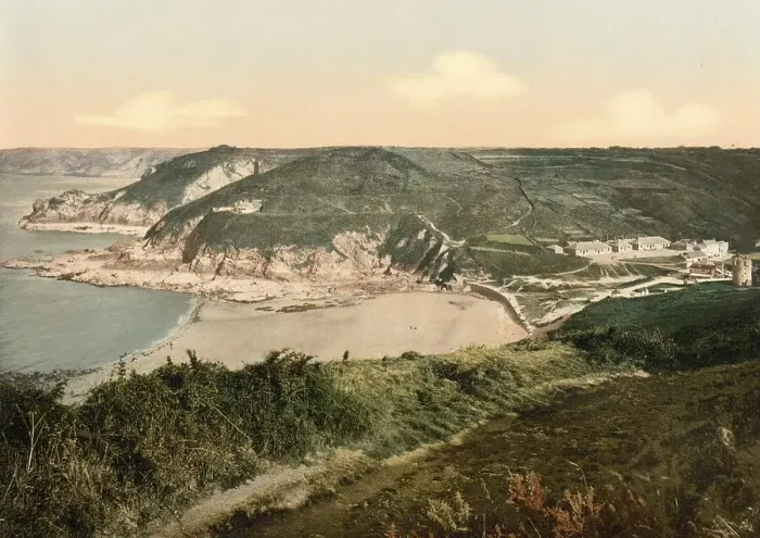 Framed Print : Orevede ?, Jersey, Channel Island in the English Channel in the Bay of Saint-Malo