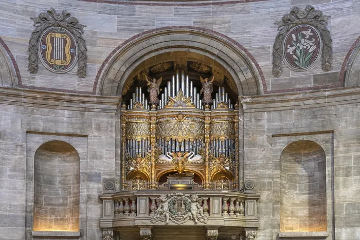 Framed Print : Organ of Frederik's Church or Marble Church