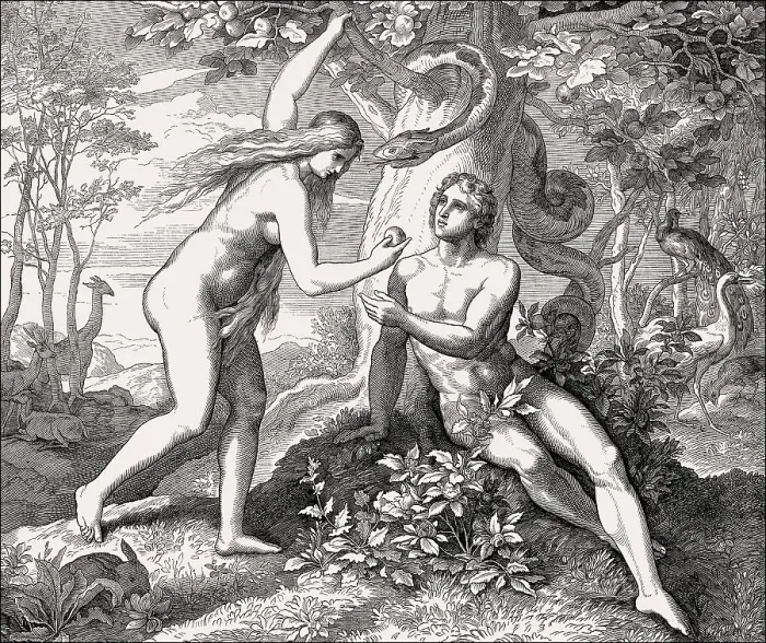 Framed Print : Original sin, fall of man, by Julius Schnorr von Carolsfeld Framed Print : Original sin, fall of man, by Julius Schnorr von Carolsfeld