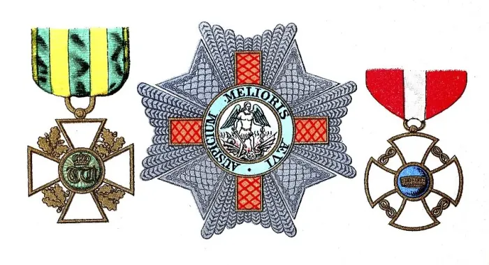 Framed Print : Ornaments, Order of St. Michael and St