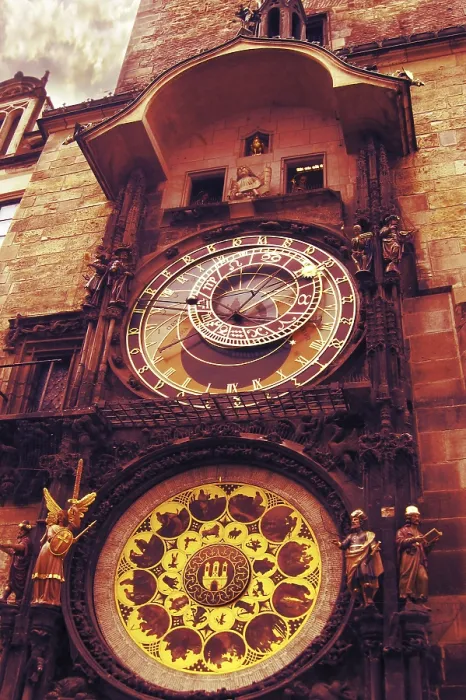 Framed Print : An ornate medieval astronomical clock Orloj in Stare mesto Framed Print : An ornate medieval astronomical clock Orloj in Stare mesto