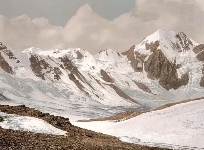 Framed Print : Ortler, Madritschjoch, with Koenigsspitze