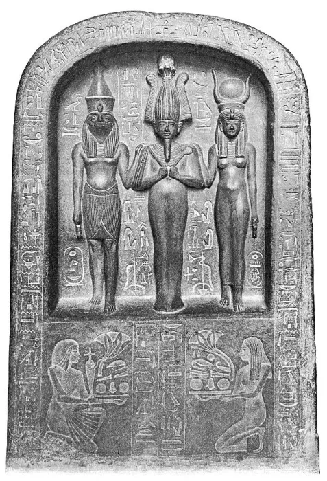 Framed Print : Osiris, flanked by Horus Isis, ancient Egyptian religion Framed Print : Osiris, flanked by Horus Isis, ancient Egyptian religion