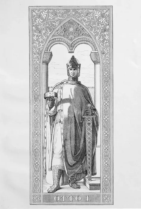 Framed Print : Otto I the Great (23 November 912) (7 May 973)