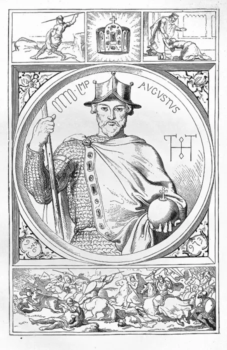 Framed Print : Otto II (born 955) (died 7 December 983)