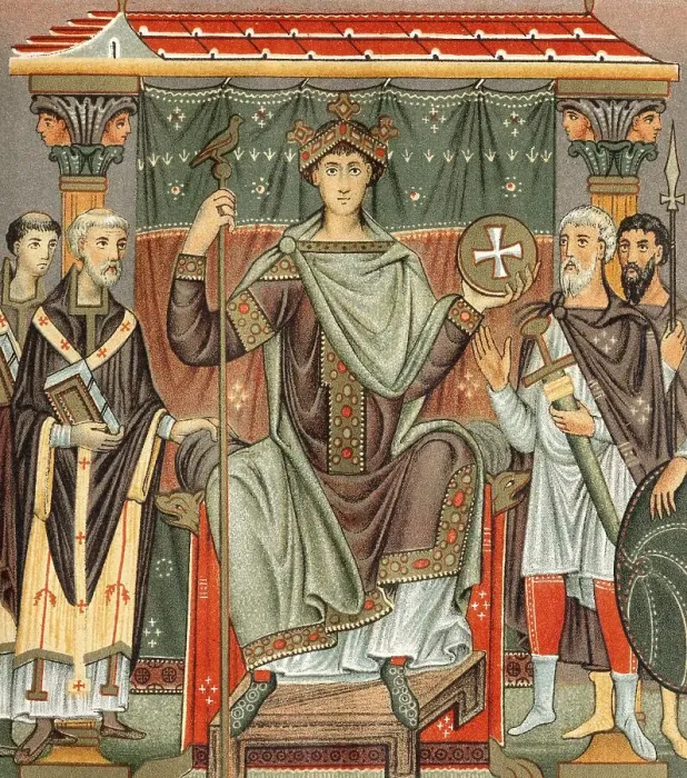 Framed Print : Otto III enthroned, the Gospels of Otto III