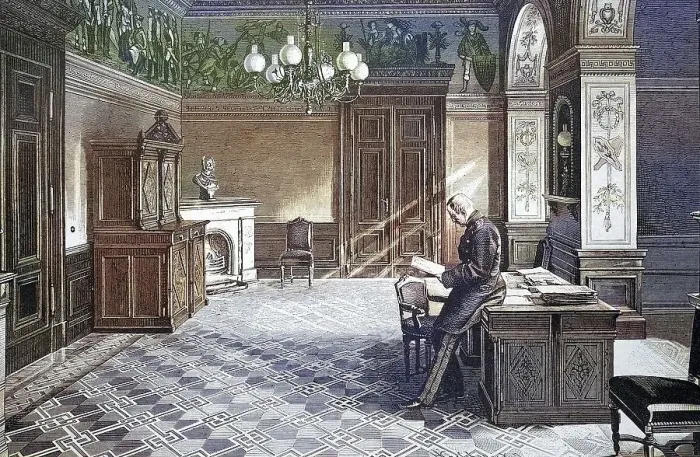 Framed Print : Otto Julius Graf von Moltke, 1847