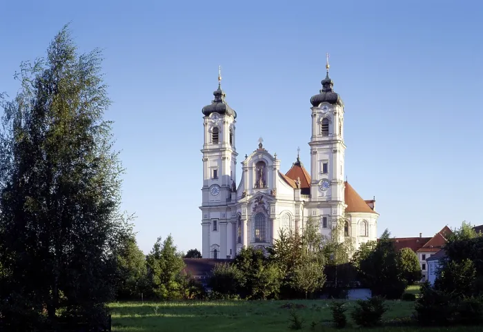 Framed Print : Ottobeuren, monastery church /  view from the west