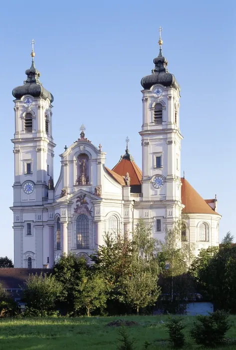 Framed Print : Ottobeuren, monastery church /  view from the west