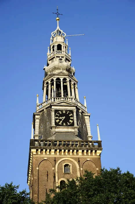 Framed Print : Oude Kerk, church in the Wallen district Framed Print : Oude Kerk, church in the Wallen district
