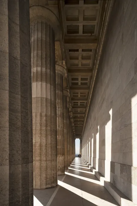 Framed Print : Outer colonnade of the Valhalla Memorial Framed Print : Outer colonnade of the Valhalla Memorial