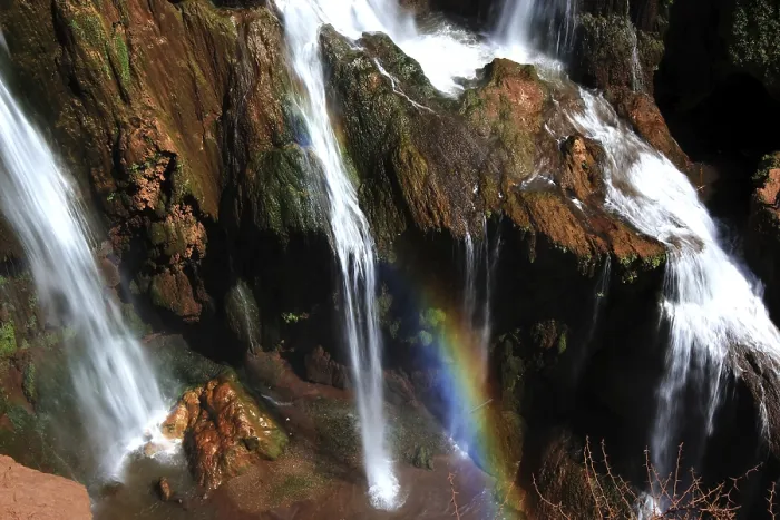 Framed Print : Ouzoud waterfalls with an impressive rainbow over the bubbling waters Framed Print : Ouzoud waterfalls with an impressive rainbow over the bubbling waters