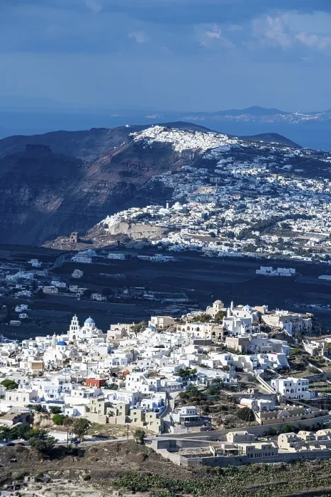 Framed Print : Overlook over Santorini, Greece Framed Print : Overlook over Santorini, Greece