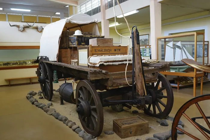 Framed Print : Ox cart, Swakopmund Museum, Swakopmund
