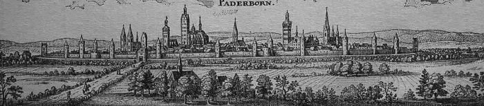 Framed Print : Paderborn, Germany, in the 17th century Framed Print : Paderborn, Germany, in the 17th century