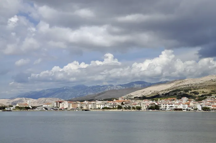 Framed Print : Pag, island, Mediterranean, Adriatic Sea