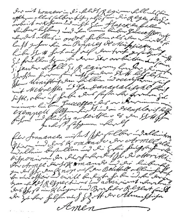 Framed Print : Last page of the will of King Frederick William I Framed Print : Last page of the will of King Frederick William I