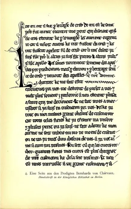 Framed Print : Page from the Sermons of Bernhard von Clairvaux