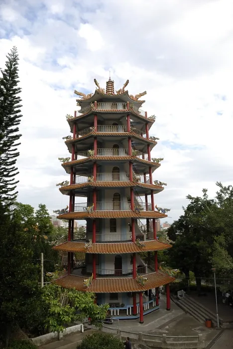 Framed Print : Pagoda in the Dragon and Phoenix Temple