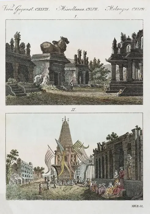 Framed Print : Pagodas of Talicut and Feast of the Hindus at Ossur Framed Print : Pagodas of Talicut and Feast of the Hindus at Ossur