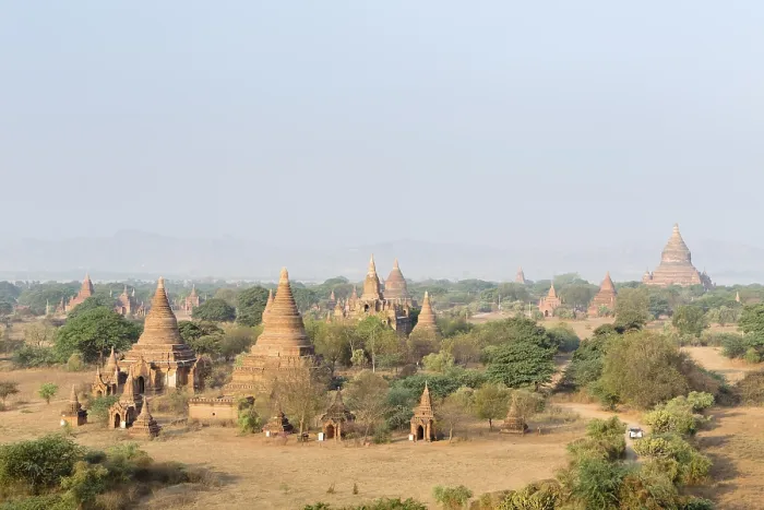 Framed Print : Pagodas, temples, stupas, Bagan